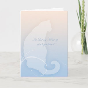 In Loving Memory sincere sympathy for cat Card