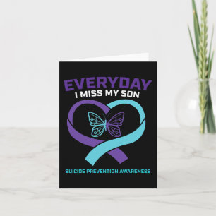 In Loving Memory  Son Suicide Prevention Awareness Card