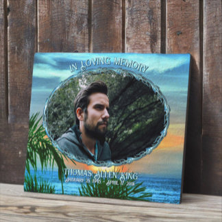 In Loving Memory Sunset 1557 Plaque