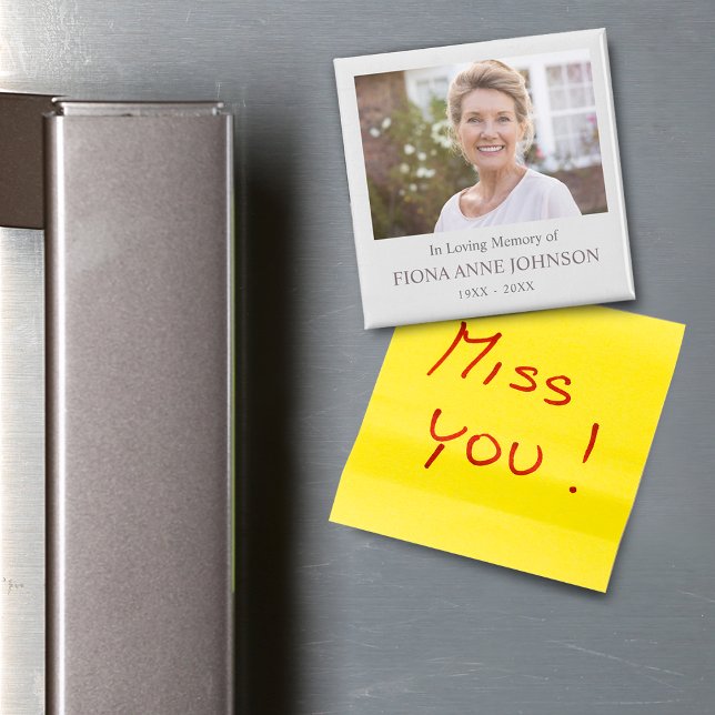 In Loving Memory Sympathy Photo Magnet (In Loving Memory Sympathy Photo Magnet)