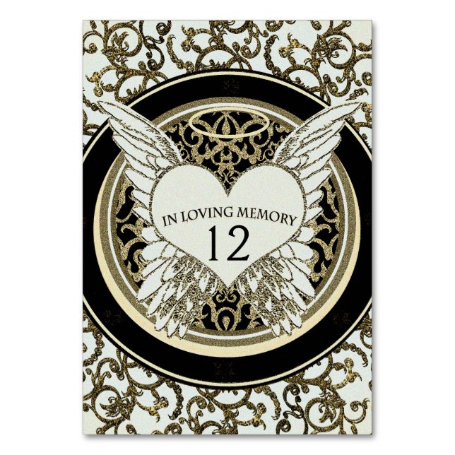 In Loving Memory Table Number (Front)