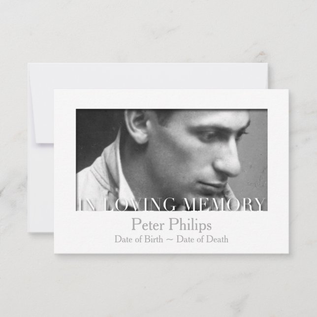 In Loving Memory Template Celebration of Life (Front)