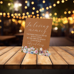 In Loving Memory Terracotta Memorial Sign Wedding