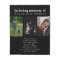 In Loving Memory Three Photo Poem Tribute Blanket