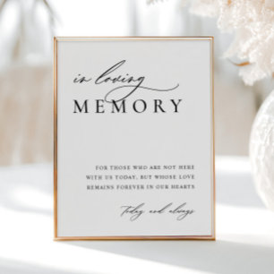 In Loving Memory Wedding Poster