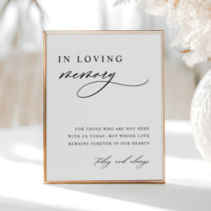 In Loving Memory Wedding Poster