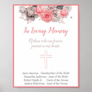 In Loving Memory Wedding Sign
