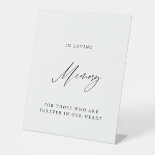 In Loving Memory Wedding Sign Elegant Memorial