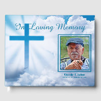 In Loving Memory White Clouds Blue Cross Funeral