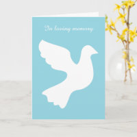 In loving memory White dove commemoration 