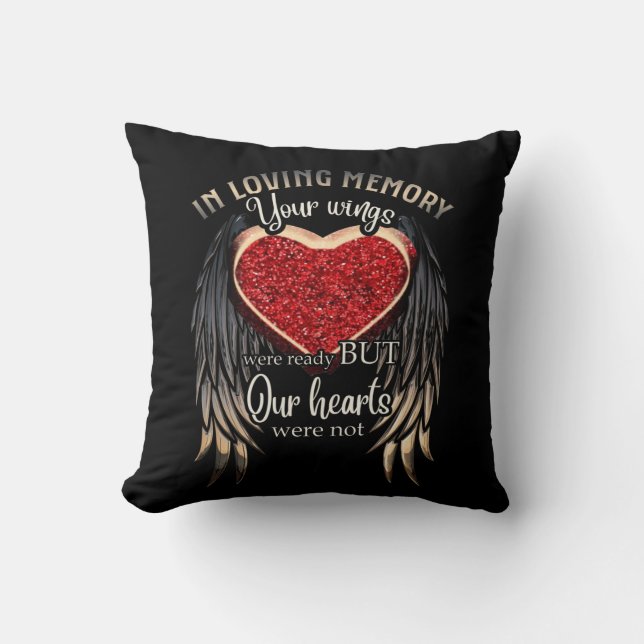 In Loving Memory Wind Valentine Day Gift Cushion (Front)