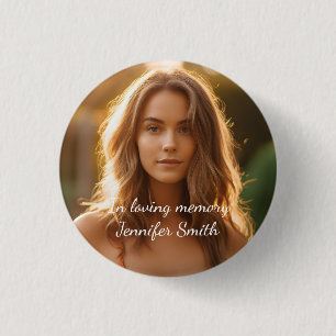 In Loving Memory Your custom Picture 3 Cm Round Badge