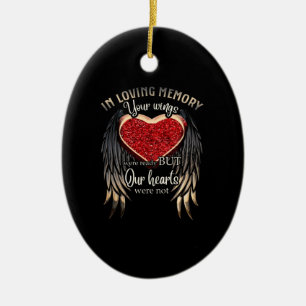 In Loving Memory Your Wings Were Ready Ceramic Tree Decoration