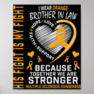 In March We Wear Orange Brother In Law Multiple Sc Poster