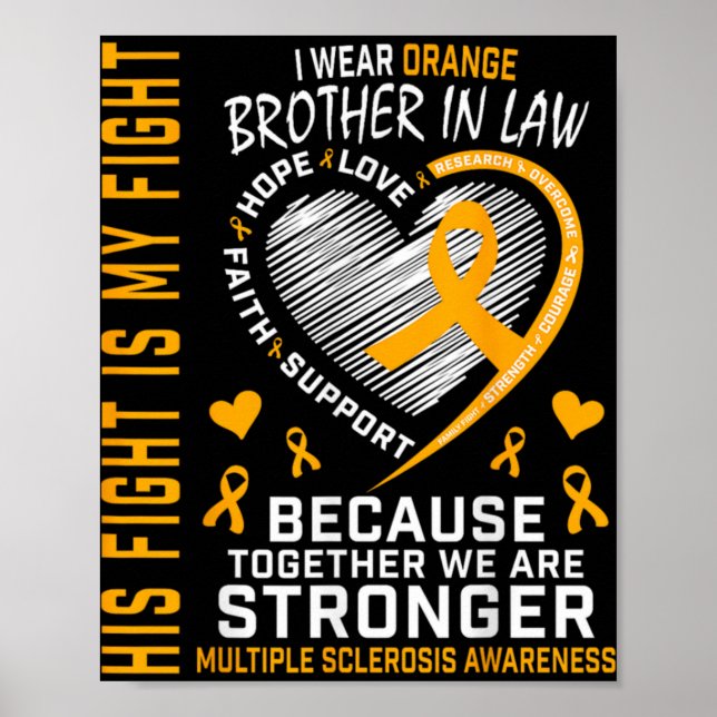 In March We Wear Orange Brother In Law Multiple Sc Poster (Front)