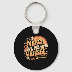 In March We Wear Orange - Developmental Disability Key Ring