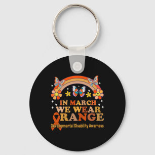 In March We Wear Orange - Developmental Disability Key Ring