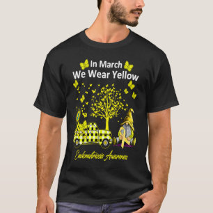 in March We Wear Yellow Endometriosis Awareness T-Shirt