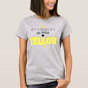 In March We Wear Yellow Endometriosis Shirt