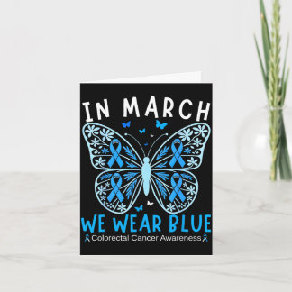 In march wear blue colon cancer awareness squad card