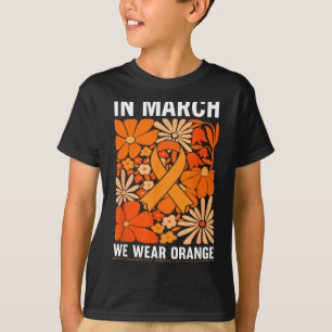 In march wear orange developmental disability T-Shirt