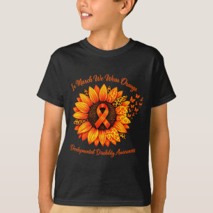 In march wear orange developmental disability T-Shirt