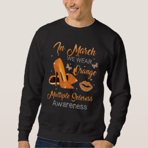 In March Wear Orange High Heels Shoes Multiple Scl Sweatshirt