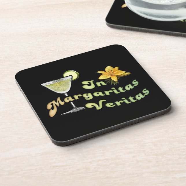 In Margaritas Veritas Coaster (Left Side)
