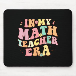 In Math Teacher Era Retro Back To School Groovy Mouse Pad