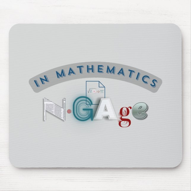 In Mathematics: Let Formulas Ignite Discovery Mouse Pad (Front)