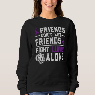 In May Lupus Warrior Ribbon Purple Fighting Lupus Sweatshirt