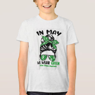 In May We Wear Green Celiac Disease Awareness Mont Tri-Blend Shirt