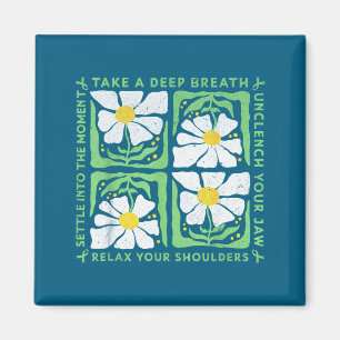 In May We Wear Green Mental Health Awareness  Magnet