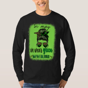 In May We Wear Green Mental Health Awareness Month T-Shirt