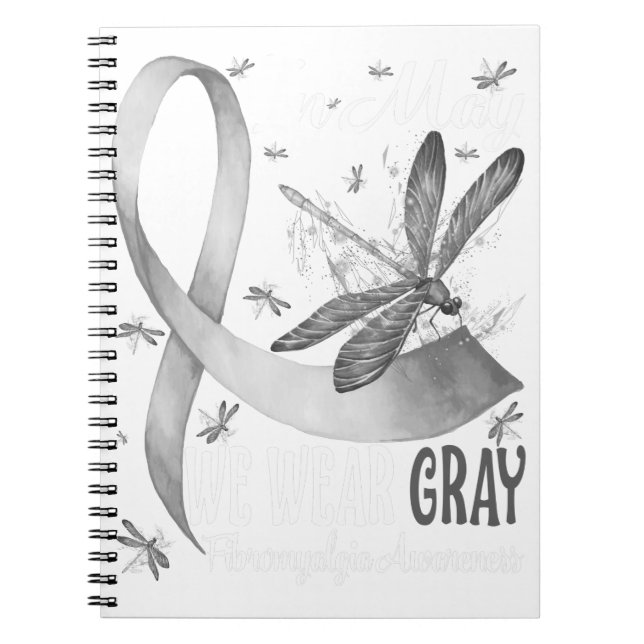 In May We Wear Grey Brain Cancer Awareness Notebook (Front)