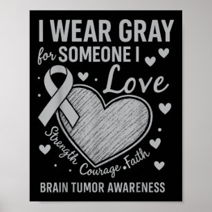 In May We Wear Grey Brain Tumour Awareness Month _ Poster