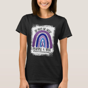 In May We Wear Purple & Blue Paediatrics Stroke Aw T-Shirt