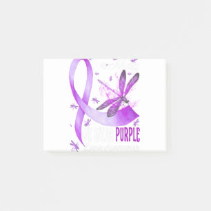 In May We Wear Purple Lupus Awareness Dragonfly.pn Post-it Notes