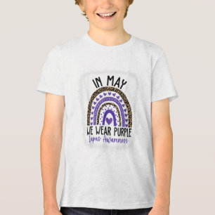 In May We Wear Purple Lupus Awareness Month _1  Tri-Blend Shirt