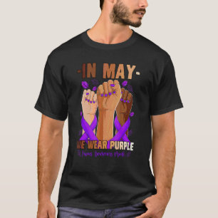 In May We Wear Purple Lupus Awareness Month Hand T-Shirt