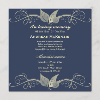In Memoriam Programme