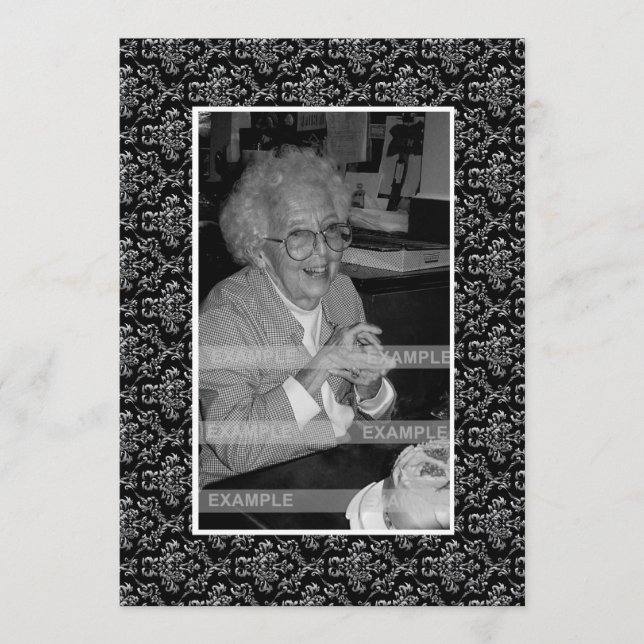 In Memoriam Remembrance Death Notice Photo Programme (Front)