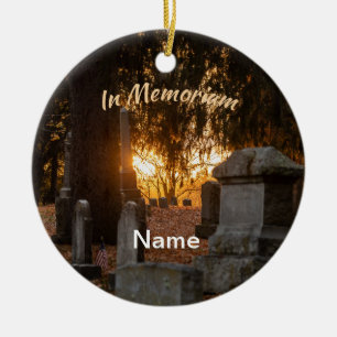 In Memoriam Sunset Ceramic Tree Decoration