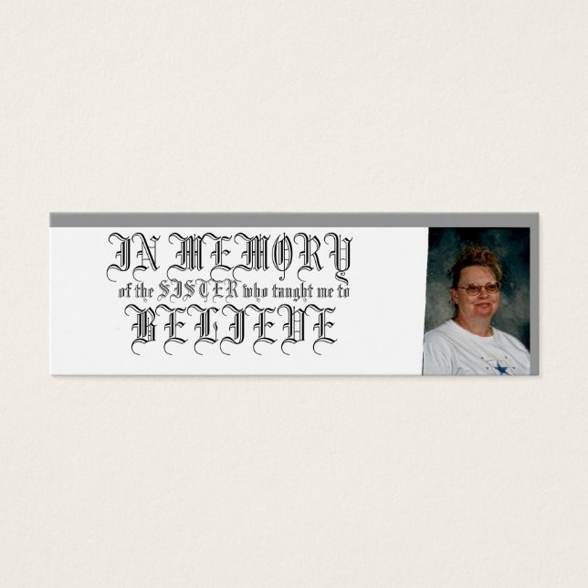 IN MEMORY-BELIEVE (Front)