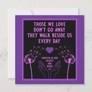 In Memory Bereavement And Loss Photo Print Card