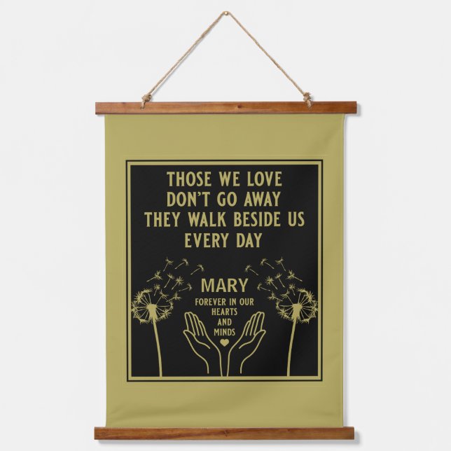 In Memory Bereavement And Loss Photo Print Hanging Tapestry (Front)