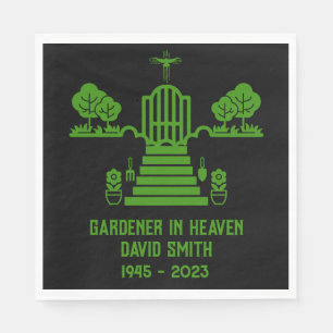 In Memory Bereavement Gardener Funeral Napkin