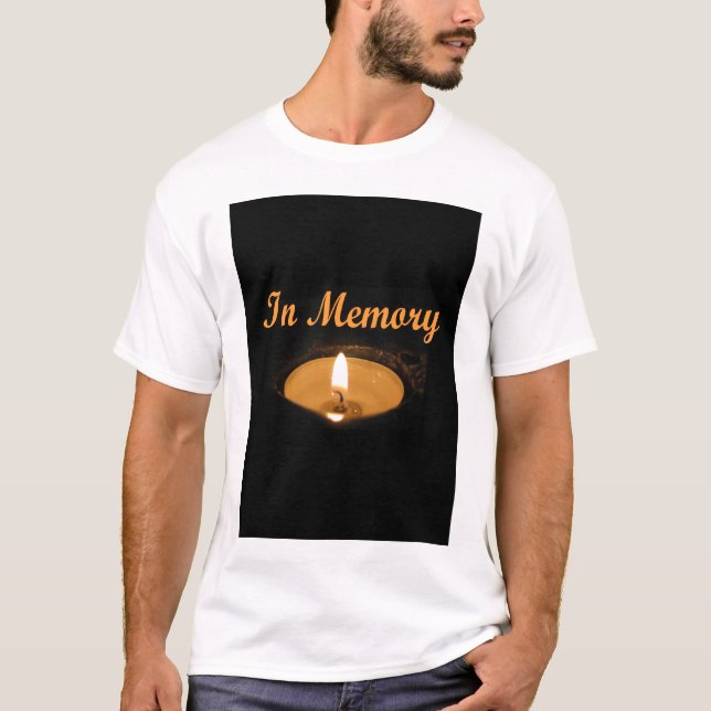 In Memory Candle Glow T-Shirt (Front)