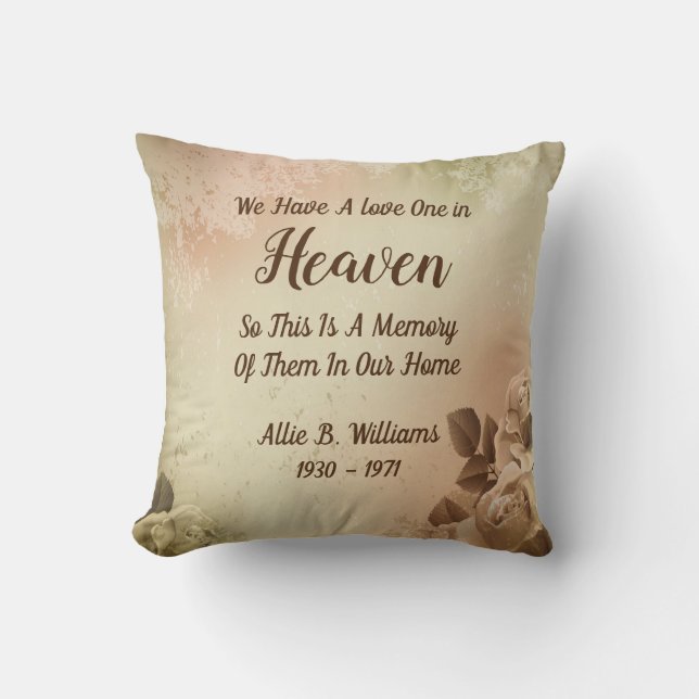 In Memory  Cushion (Front)