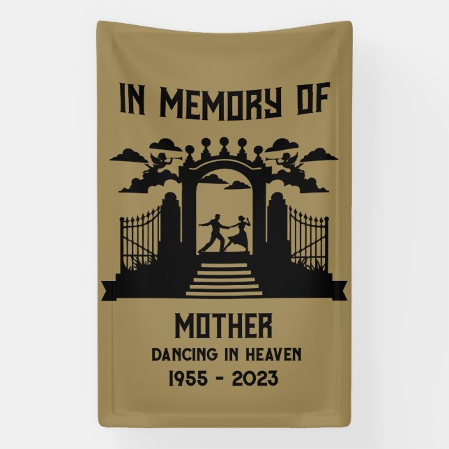 In Memory Dancers Funeral Banner (Vertical)